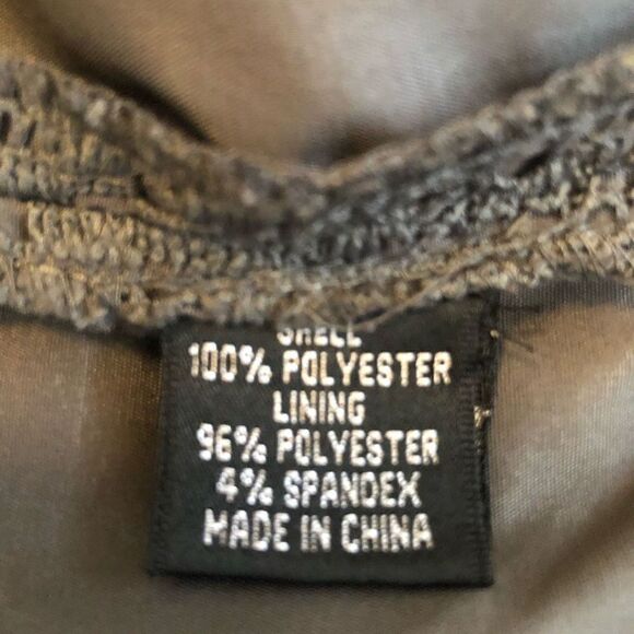 Adrianna Papell Gray Lace Sheath Dress - Picture 9 of 15